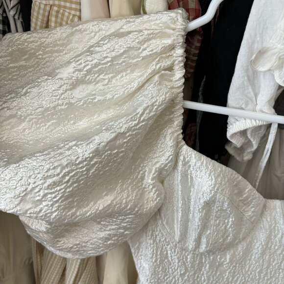 Sister Jane Handwritten Jacquard Maxi Dress in white - Picture 5 of 6